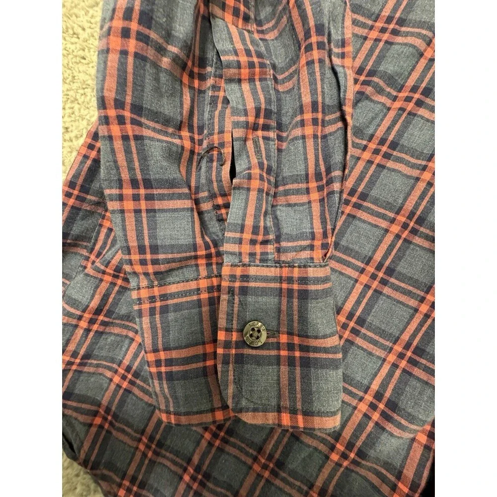 J. Crew Shirt Mens Medium Heathered Plaid Long Sleeve‎ Button Down Cotton